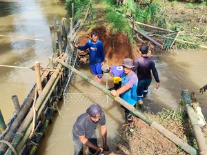 Ratusan Tambak Ikan Terancam Imbas Tanggul Sungai di Ciseeng Bogor Jebol