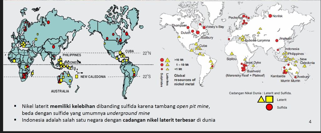 Peta persebaran laterit dan sulfida Peta persebaran laterit dan sulfida