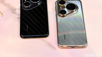 Berbeda dengan seri satunya, Pura 80 Ultra hanya menawarkan dua varian, yaitu Prestige Gold dan Golden Black. Foto: Panji Saputro/detikINET
