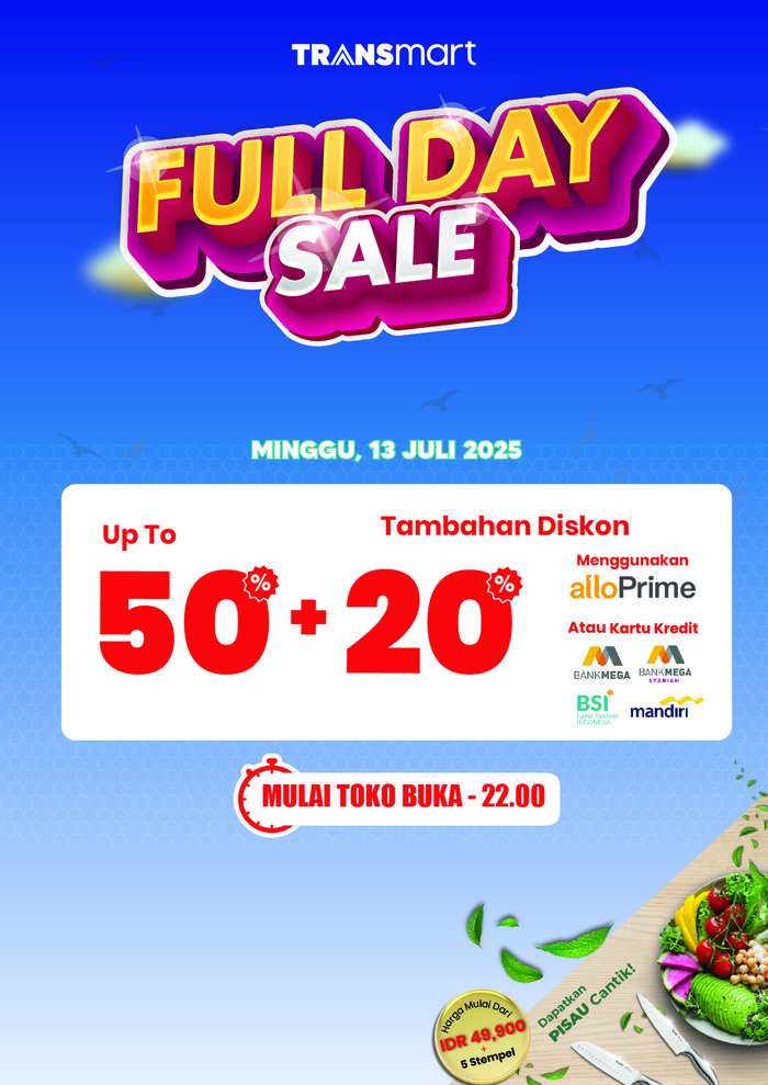 Transmart Full Day Sale 13 Juli