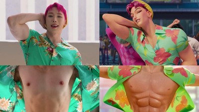7 Gaya Wonho Totalitas Cosplay Personel Saja Boys di KPop Demon Hunters