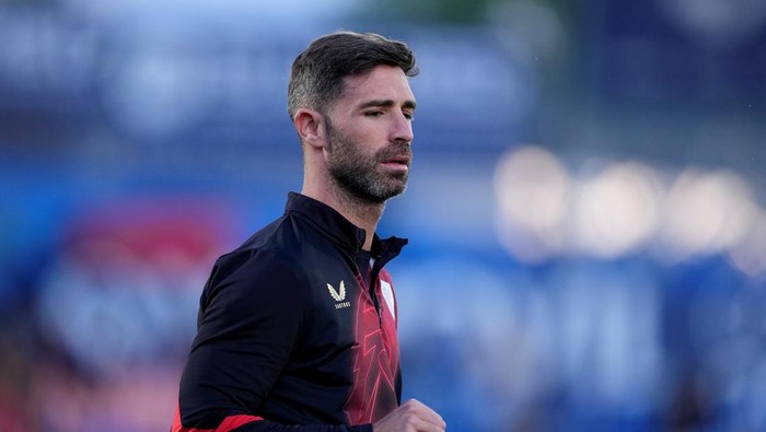 GETAFE, SPAIN - MAY 15: Yeray Alvarez of Athletic Club looks on during the Spanish League, LaLiga EA Sports, football match played between Getafe CF and Athletic Club de Bilbao at Coliseum de Getafe stadium on May 15, 2025, in Getafe, Madrid, Spain. (Photo By Oscar J. Barroso/Europa Press via Getty Images)
