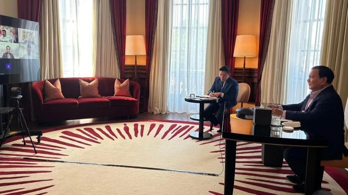 Dari Belgia, Prabowo pimpin ratas bareng tujuh menko (dok. Instagram Sekretariat Kabinet)