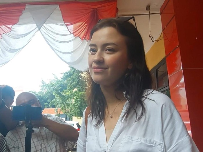 Kimberly Ryder saat ditemui di Polres Jakarta Selatan, Jumat (11/7/2025).