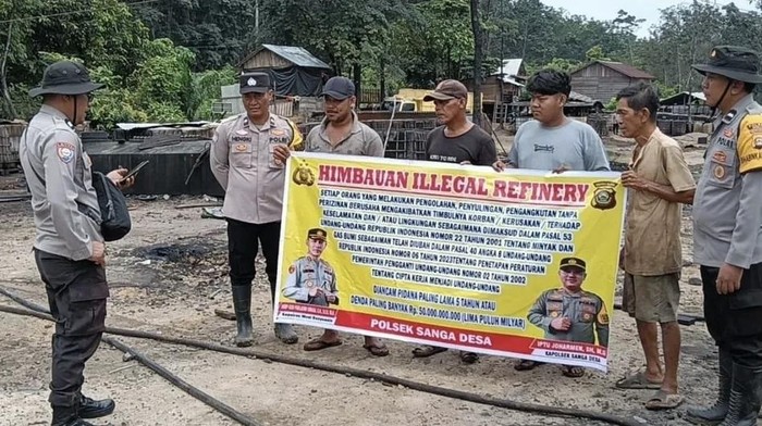 Polsek Sanga Desa masifkan sosialisasi illegal refinery ke masyarakat.