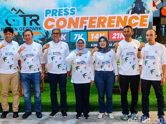 Press Conference Kebumen Geopark Trail Run 2025, Sabtu (12/7/2025) malam.