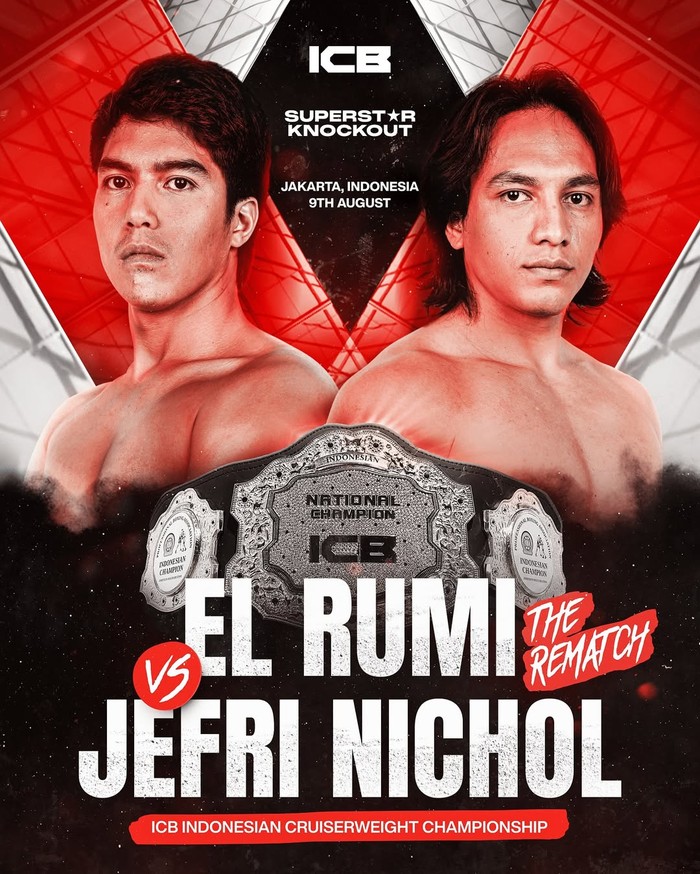 Poster Superstar Knockout Volume 3 El Rumi Vs. Jefri Nichol.