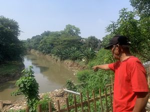Mata Tarjan Merekam Mayat Pria Didekati Biawak Penghuni Ciliwung