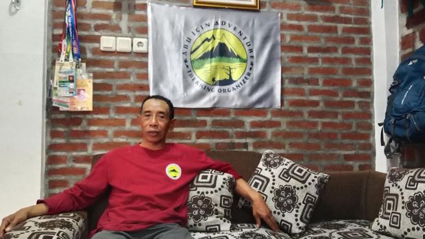 Abu Icin, sang lengenda pendaki dan rescuer di Gunung Rinjani, Lombok Timur, NTB. (Dok. Abu Icin)