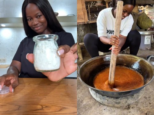 WN Jerman yang tinggal di Lombok, NTB, Nzila Miyoba, menyukai masakan nusantara dan kerap membagikan momen memasaknya di TikTok. (TikTok @nzilamiyoba)