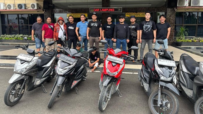 Empat komplotan pencuri motor di 7 TKP Bandar Lampung ditembak polisi