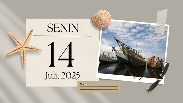 Kalender 14 Juli 2025.