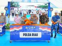 Kapolri Groundbreaking 9 Dapur SPPG Polda Riau, Dukung Penuh Program MBG