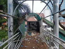Potret Suram JPO di Pusat Kota Makassar Terbengkalai Bak Kota Mati