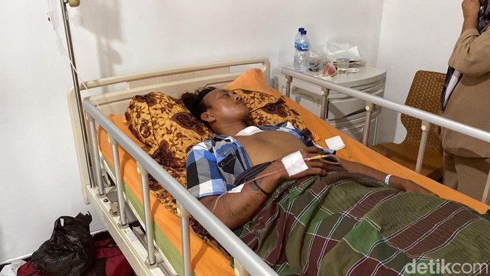 Kondisi Yogi, nelayan yang ditembak saat melaut setelah menjalani operasi di leher