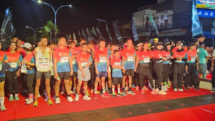 Peserta Riau Bhayangkara Run 2025 (Amel/detikcom)