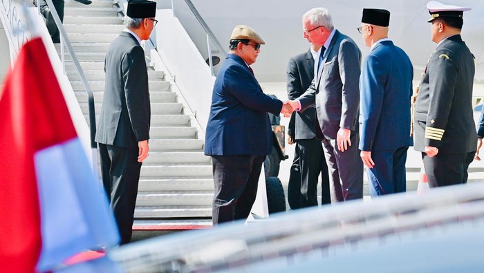 Prabowo tiba di Brussel, Belgia (Laily Rachev - Biro Pers Sekretariat Presiden)