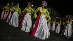 Tarian Massal Berkebaya Hidupkan Semangat Tradisi di Kota Lama Semarang