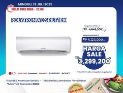AC Split 1 PK Polytron di Transmart Full Day Sale Diskon Gede
