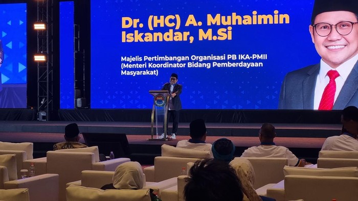 Cak Imin di Rakernas PMII di Jaksel