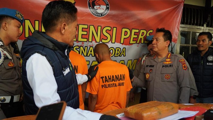 Dua kurir 200 kilogram ganja ditangkap Polresta Jambi