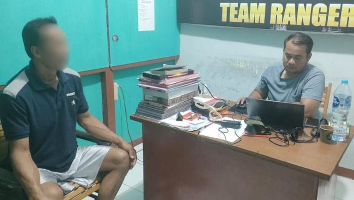 HS alias Amin (45) diperiksa atas dugaan pembunuhan pria yang hilang sejak Juni 2025.