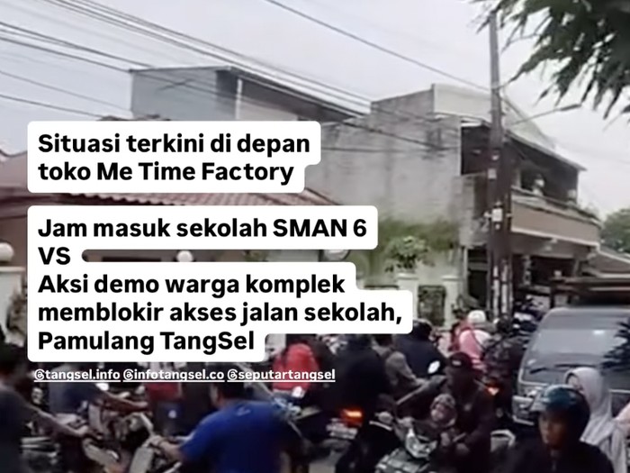 Jalan ke SMAN 6 Tangsel dan SMPN 17 Tangsel