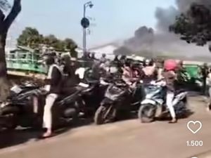 Pabrik Koper di Demak Terbakar