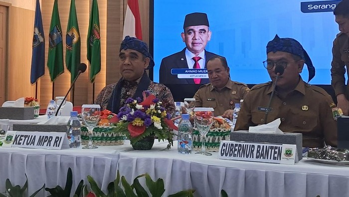 Ahmad Muzani berkunjung ke provinsi Banten, Senin (14/7/2025)