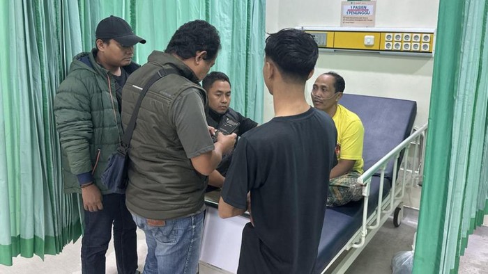 Korban luka saat diminta keterangan