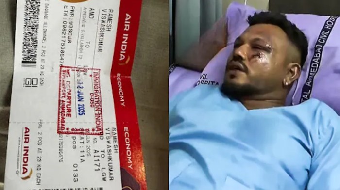 Korban selamat kecelakaan pesawat Air India
