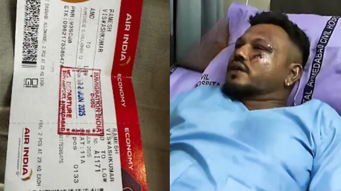 Korban selamat kecelakaan pesawat Air India