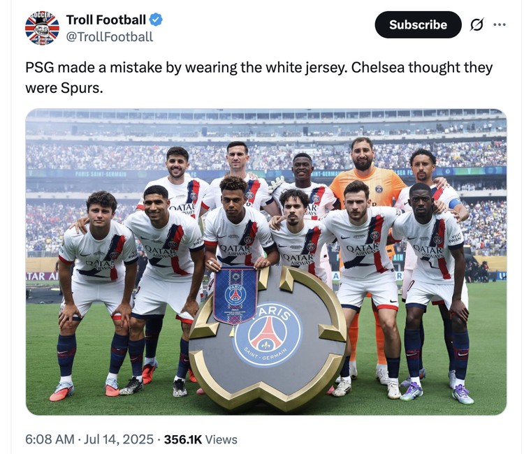 Meme Chelsea PSG