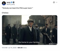Meme Chelsea PSG