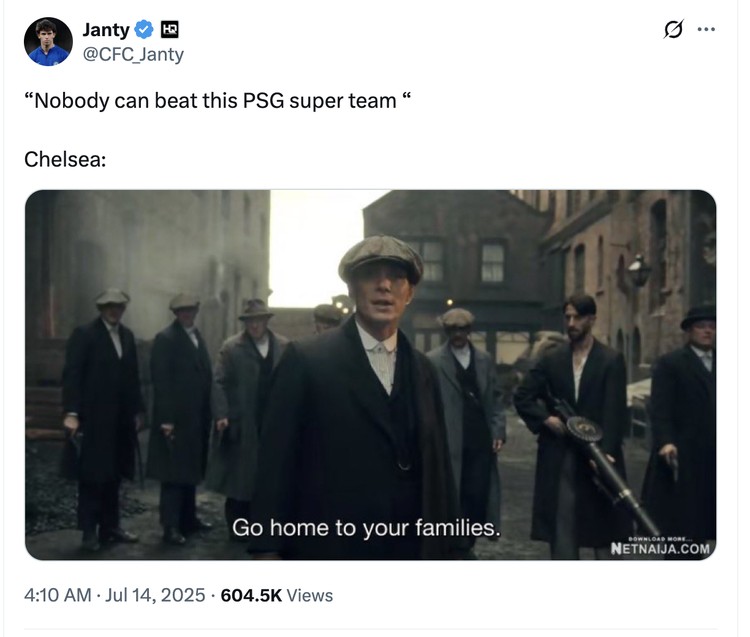 Meme Chelsea PSG