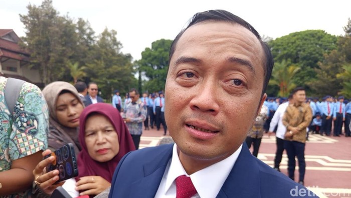 Menteri Sekretaris Negara (Mensesneg) Prasetyo Hadi di SMA Taruna Nusantara Magelang, Senin (14/7/2025).