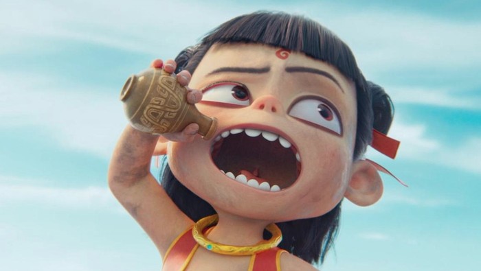 Cuplikan adegan film animasi Ne Zha 2.