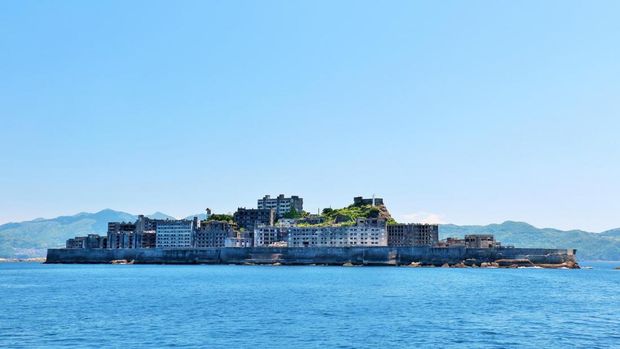 Pulau Hashima di Jepang. (Dok. discover-nagasaki)