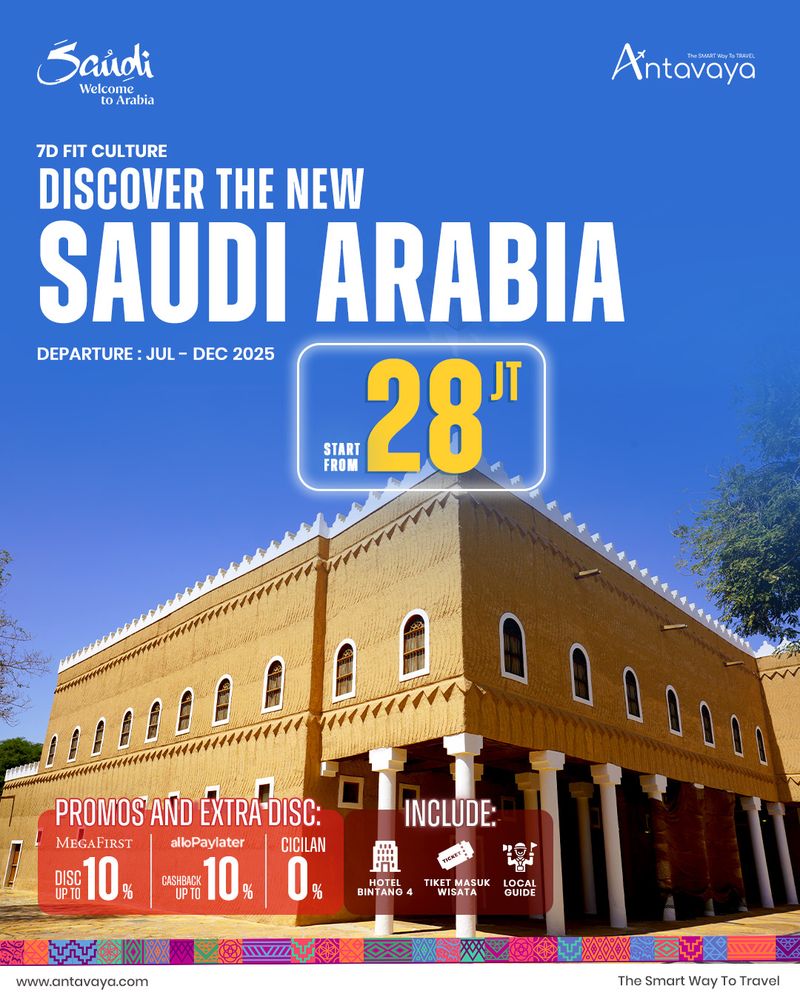 Promo perjalanan ke Riyadh, Antavaya