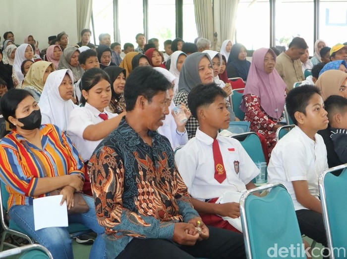 Suasana sekolah rakyat menengah pertama di Kabupaten Pati, Senin (14/7/2025).