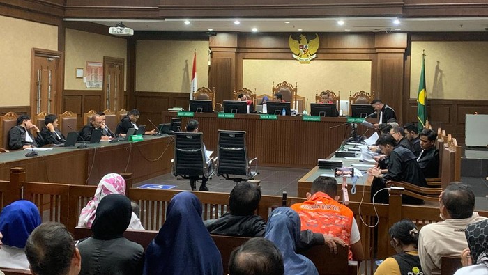 Sidang duplik Tom Lembong (Mulia/detikcom)