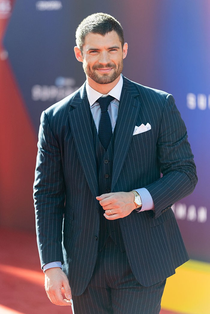 HOLLYWOOD, CALIFORNIA - JULY 07: David Corenswet attends the Los Angeles Premiere of Warner Bros. 