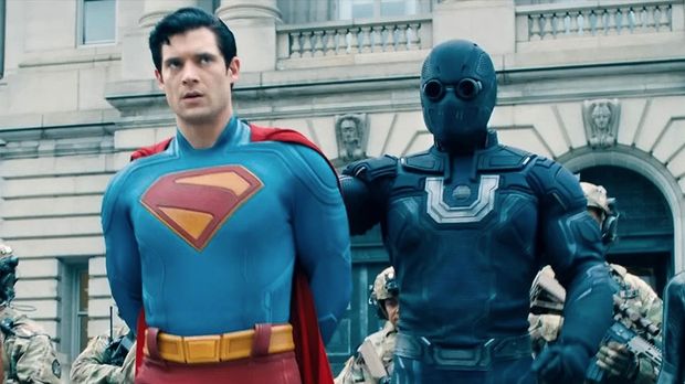 Cuplikan adegan dalam film Superman.