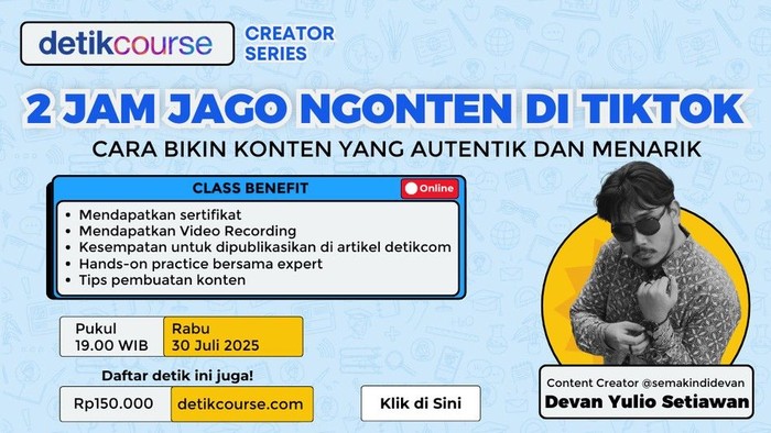 2 Jam jago ngonten di TikTok