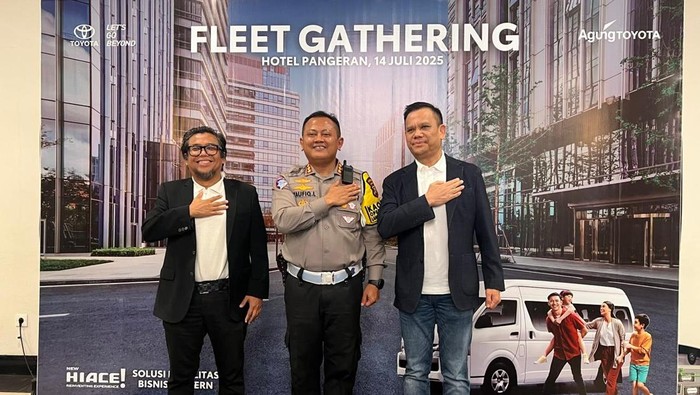 Dirlantas Polda Riau Kombes Taufiq Lukman Nurhidayat menghadiri forum Fleet Gathering, Selasa (15/7/2025).