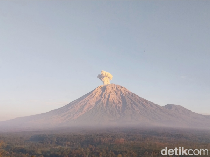 Gunung Semeru Erupsi, Tinggi Kolom Abu Capai 1,2 Km