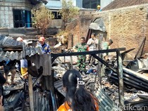 Rumah Bakul Degan di Lamper Semarang Kebakaran