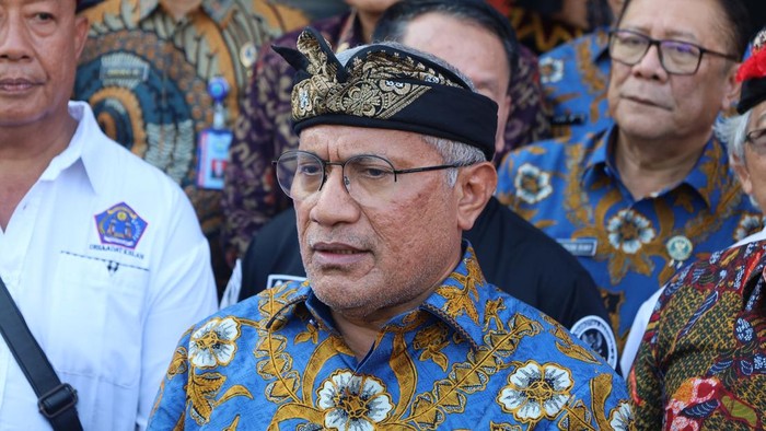 Kepala BNN, Komjen Marthinus Hukom, saat ditemui wartawan sesuai menghadiri Deklarasi Desa Bersih Narkoba di Desa Adat Kelan, Kecamatan Kuta, Badung, Selasa (15/7/2025). (Aryo Mahendro/detikBali)