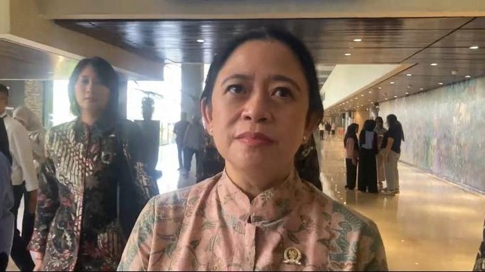 Ketua DPR Puan Maharani di kompleks parlemen, Senayan, Jakarta, Selasa (15/7/2025).