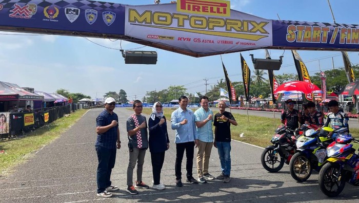 Moreno Soerapto kunjungi Kejurnas MotoPrix 2025 Region Jawa dan Kalimatan di Boyolali, Minggu (13/7/2025)
